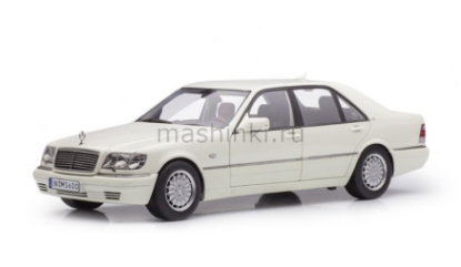 Изображение DEALER MODEL-MISSION 1/18 MERCEDES-BENZ S600 (W140) white/белый