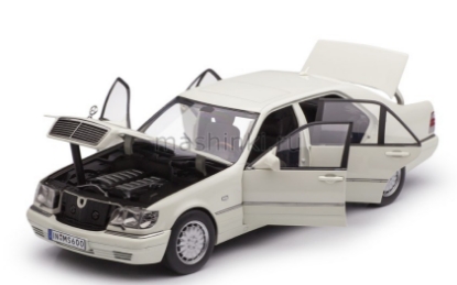 Изображение DEALER MODEL-MISSION 1/18 MERCEDES-BENZ S600 (W140) white/белый