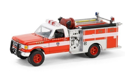 Изображение GREENLIGHT 1/64  FORD F-350 Mini Pumper пикап с пожарным оборудованием Fire Department City of New York (FDNY) 1991