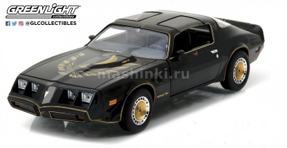 Изображение GREENLIGHT 1/24 PONTIAC Firebird Trans Am Turbo 4.9L 1980 starlight black/golden eagle hood
