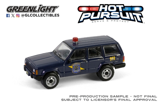Изображение GREENLIGHT 1/64 JEEP Cherokee 4х4 Michigan State Police 2001