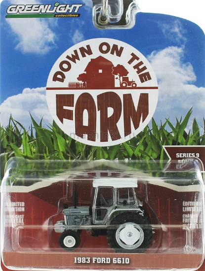 Изображение GREENLIGHT 1/64 Трактор FORD 6610 1983 High-Vis yellow