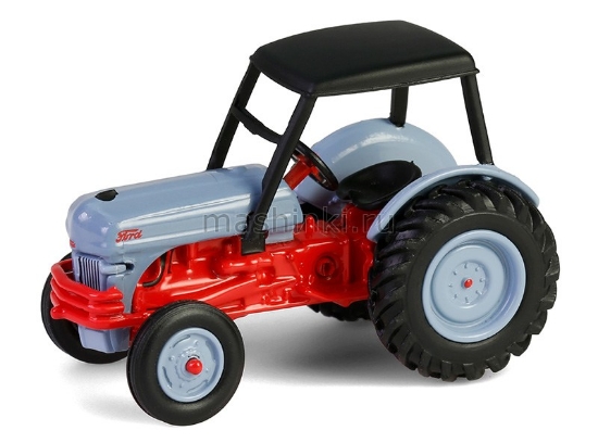 Изображение GREENLIGHT 1/64 Трактор FORD 8N с навесом 1952 red/gray