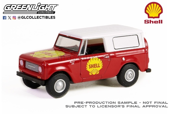 Изображение GREENLIGHT 1/64 HARVESTER Scout Shell Oil 1968 red/white