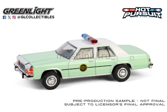Изображение GREENLIGHT 1/64 FORD LTD Crown Victoria U.S.Customs and Border Protection Border Patrol (Таможенная и пограничная служба США) 1983