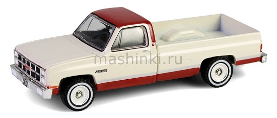 Изображение GREENLIGHT 1/64 GMC Sierra Classic K2500 пикап 1981 neutral/dark carmine red deluxe