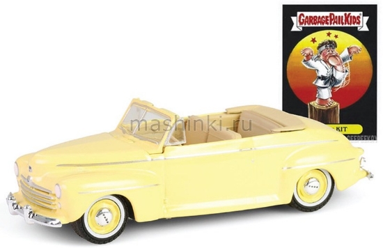 Изображение GREENLIGHT 1/64 FORD Super De Luxe Convertible Karate Kit 1947 light yellow