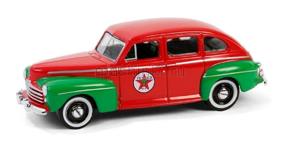 Изображение GREENLIGHT 1/64 FORD Fordor Super Deluxe Texaco 1948 red/green
