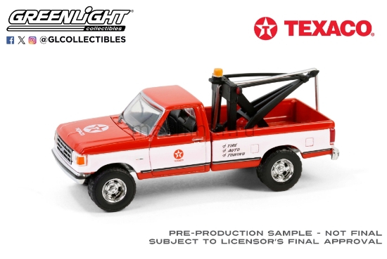 Изображение GREENLIGHT 1/64 FORD F-250 эвакуатор Texaco 1988 red/white