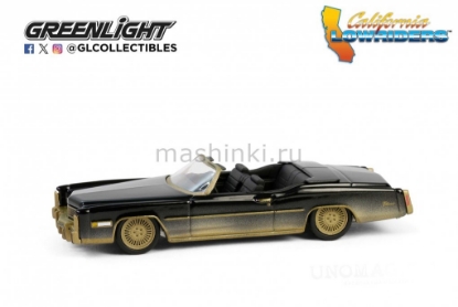 Изображение GREENLIGHT 1/64 CADILLAC Eldorado Convertible (открытый) 1976 black/gold