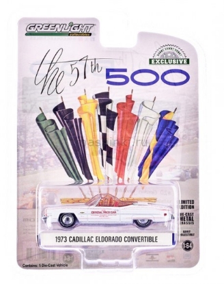 Изображение GREENLIGHT 1/64 CADILLAC Eldorado Convertible Official Pace Car 57th Annual Indianapolis 500 Mile Race 1973