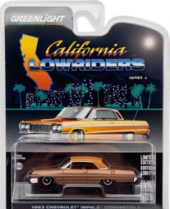 Изображение GREENLIGHT 1/64 CHEVROLET Impala SS Convertible (закрытый) 1963 bronze metallic