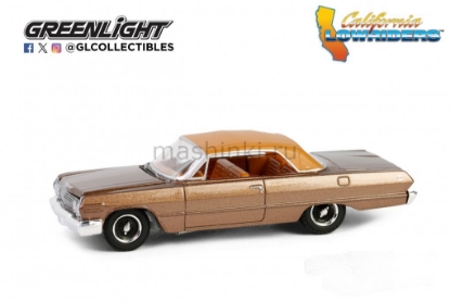 Изображение GREENLIGHT 1/64 CHEVROLET Impala SS Convertible (закрытый) 1963 bronze metallic