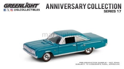 Изображение GREENLIGHT 1/64 DODGE Coronet R/T Hemi Hemi 60th Anniversary 1967 medium turquoise