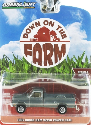 Изображение GREENLIGHT 1/64 DODGE Ram W250 Power Ram пикап 1982 medium seaspray green metallic