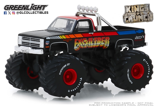 Изображение GREENLIGHT 1/64 CHEVROLET K20 Monster Truck Excaliber Bigfoot 1987