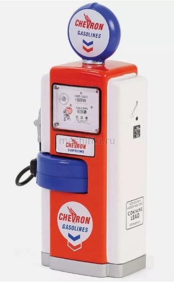 Изображение GREENLIGHT 1/18 бензоколонка Wayne 100-A Gas Pump CHEVRON 1948