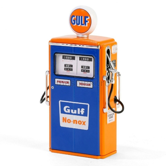 Изображение GREENLIGHT 1/18 бензоколонка Tokheim 350 Twin Gas Pump GULF 1954