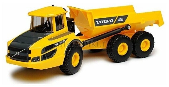 Изображение BBURAGO 1/60 VOLVO R100E Rigid Hauler карьерный самосвал yellow/желтый