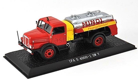 Изображение ATLAS 1/43 IFA S 4000-1 SW 7 MINOL 1957 red/yellow