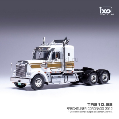 Изображение IXO 1/43 Седельный тягач FREIGHTLINER Coronado 2012 white/gold