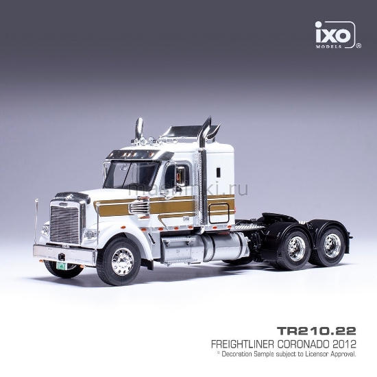Изображение IXO 1/43 Седельный тягач FREIGHTLINER Coronado 2012 white/gold