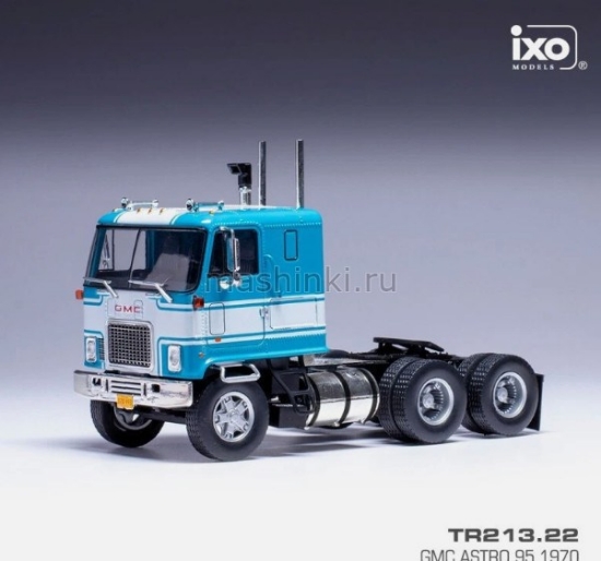 Изображение IXO 1/43 Седельный тягач GMC Astro 95 1970 blue/white