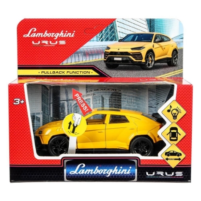 Изображение ТЕХНОПАРК LAMBORGHINI Urus 12 см (свет, звук) желтый