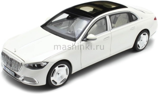 Изображение NOREV 1/18 MERCEDES-MAYBACH 1:18 Mercedes-Maybach S 680 4MATIC 2021 diamond white