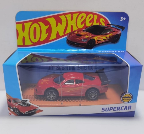 Изображение HOT WHEELS ТП Спорткар (свет, звук) 10 см красный