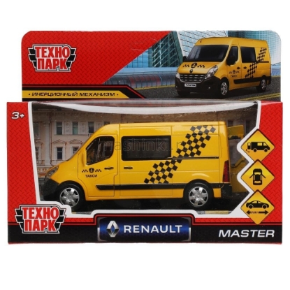 Изображение ТЕХНОПАРК RENAULT Мaster такси 14 см желтый