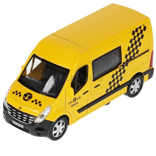 Изображение ТЕХНОПАРК RENAULT Мaster такси 14 см желтый