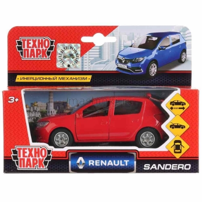 Изображение ТЕХНОПАРК RENAULT Sandero 12 см красный