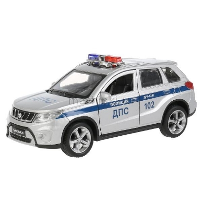 Изображение ТЕХНОПАРК SUZUKI Vitara Полиция 12 см серебристый
