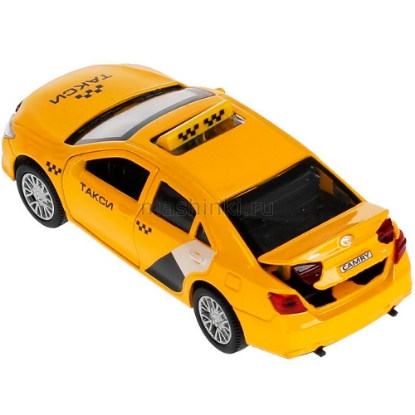 Изображение ТЕХНОПАРК TOYOTA Camry такси 12 см (свет, звук) желтый