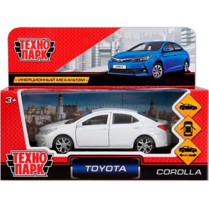 Изображение ТЕХНОПАРК TOYOTA Corolla 12 см белый