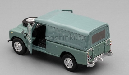 Изображение CARARAMA 1/43 LAND ROVER Series 109 с тентом grey green