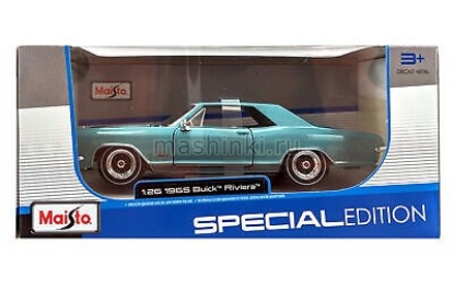 Изображение MAISTO 1/24 BUICK Riviera 1965 blue/синий