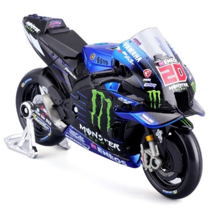 Изображение MAISTO 1/18 Мотоцикл YAMAHA Factory Racing Team 2022 blue/синий