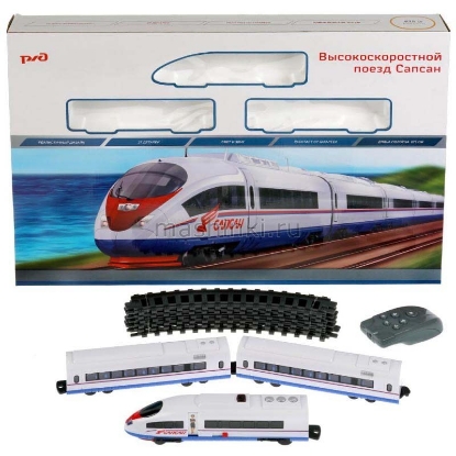 Изображение Ж/Д R/C ИГРАЕМ ВМЕСТЕ Скоростной поезд САПСАН р/у (свет, звук) 675 см