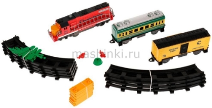 Изображение Ж/Д ТЕХНОДРАЙВ Железная дорога 188 см (свет, звук) 61,5х26,5х6 см