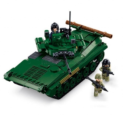 Изображение Конструктор SLUBAN 1/35 БМП-2МС с фигурками 738 деталей