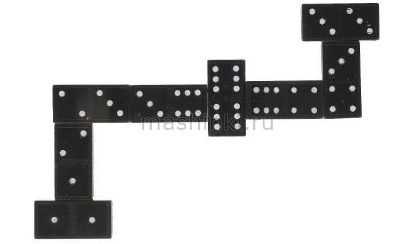 Изображение ИГРАЕМ ВМЕСТЕ Домино 28 фишек в коробке