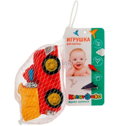 Изображение Пластизоль КАПИТОШКА Игр. д/ванны Грузовичок красно-желтый
