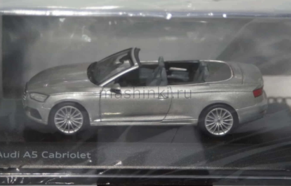 Изображение DEALER MODEL-SPARK 1/43 AUDI A5 Convertible 2017 floret silver