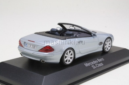 Изображение DEALER MODEL-NOREV 1/43 MERCEDES-BENZ SL-Class (R230) 2001 tellurium silver metallic