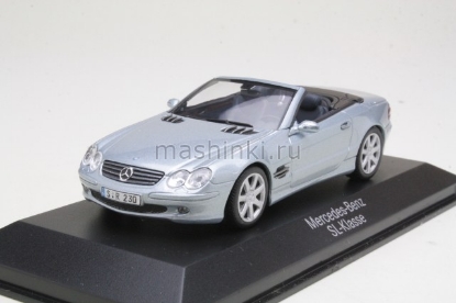 Изображение DEALER MODEL-NOREV 1/43 MERCEDES-BENZ SL-Class (R230) 2001 tellurium silver metallic