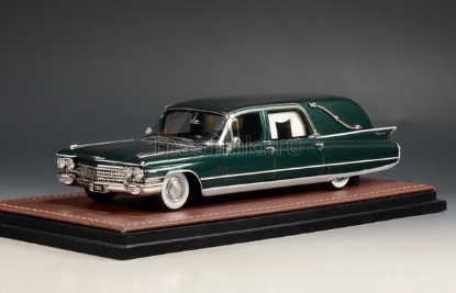 Изображение GLM STAMP 1/43 CADILLAC Eureka Landau hearse (катафалк) 1960 glencoe green irid