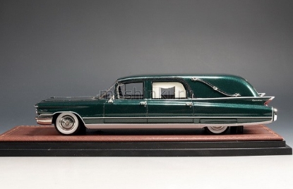 Изображение GLM STAMP 1/43 CADILLAC Eureka Landau hearse (катафалк) 1960 glencoe green irid