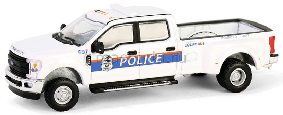 Изображение GREENLIGHT 1/64 FORD F-350 XL пикап Columbus Division of Police Mounted Unit 2019